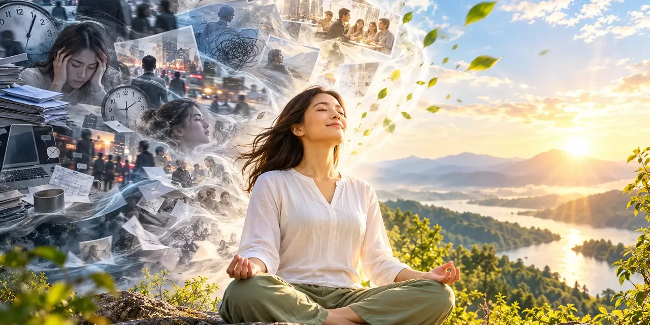 How to Become Free from Distracting Thoughts and Live in the Present Moment